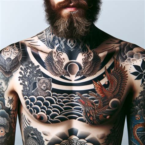 diseños tatuajes pecho hombre|Las mejores 550 ideas de Tatuajes hombre pecho